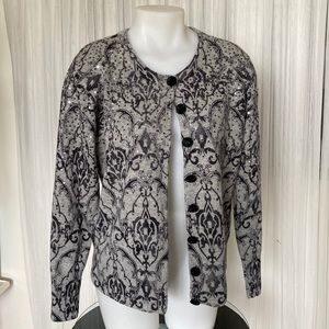 Elegance Paris one of a kind luxury cardigan! 70% wool 30% cashmere! So soft!